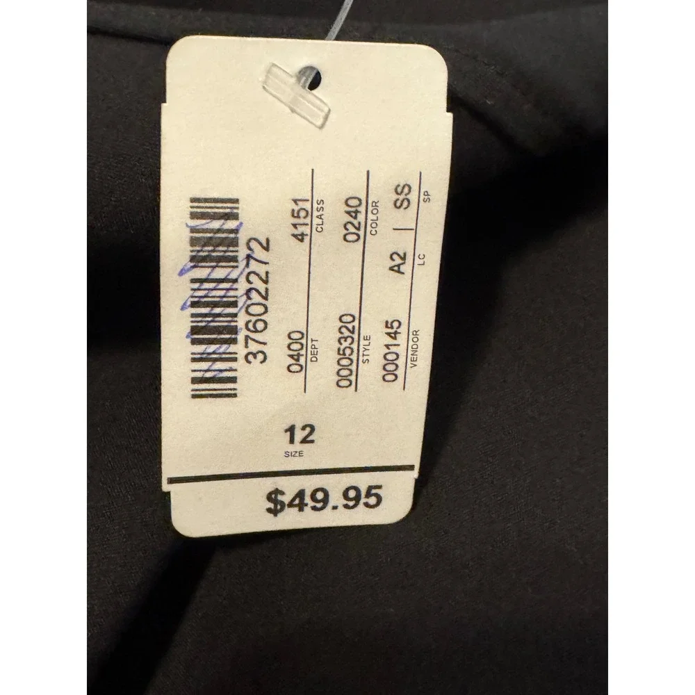 Christopher & Banks Black‎ Pencil Skirt Womens 12 Knee Length Career Office NWT